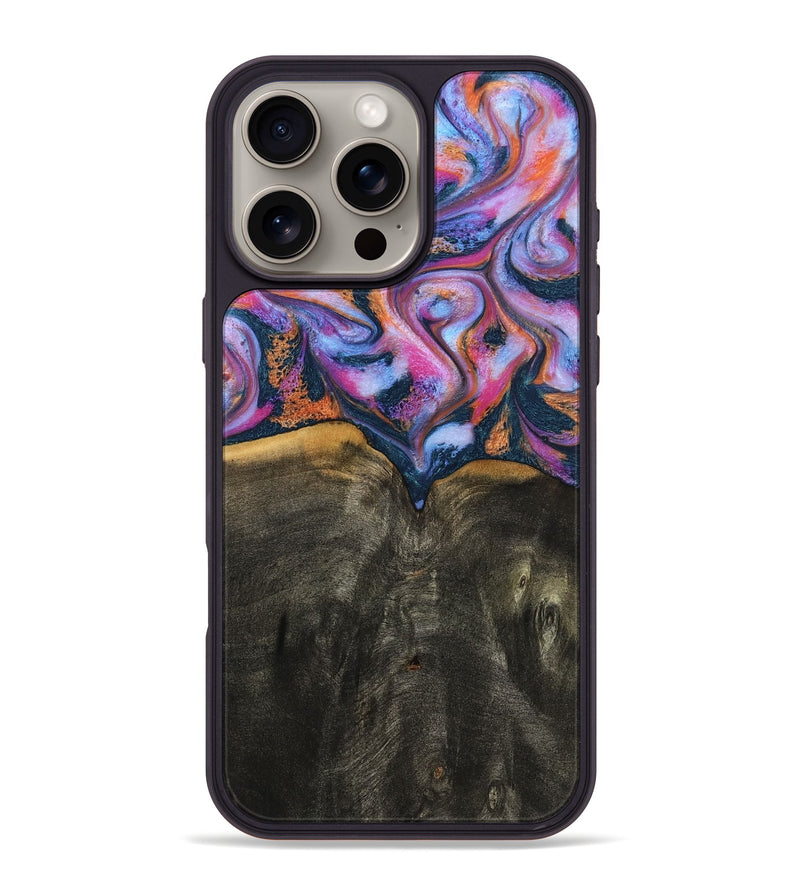 iPhone 16 Pro Max Wood Phone Case - Tristan (Blue, 794067)