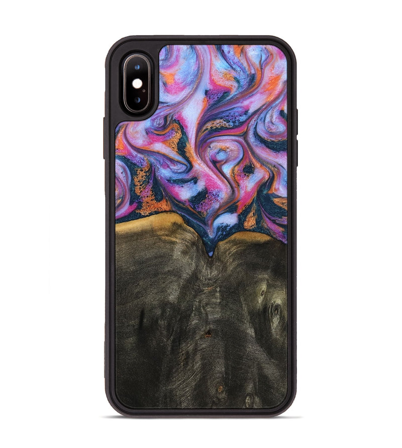 iPhone Xs Max Wood Phone Case - Tristan (Blue, 794067)