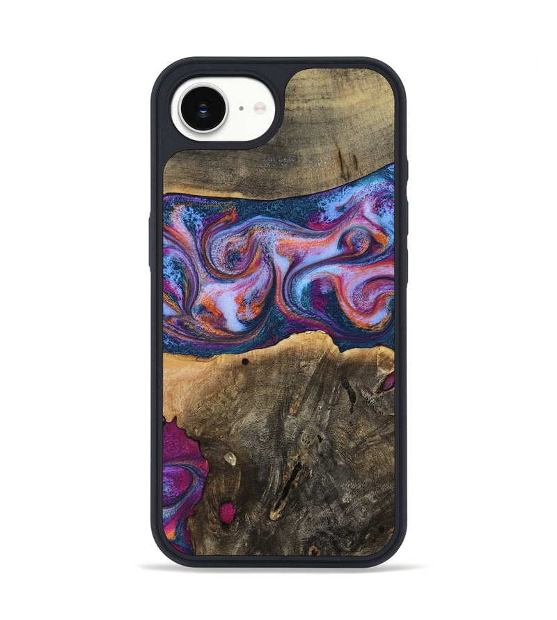 iPhone 16e Wood Phone Case - Una (Blue, 794072)