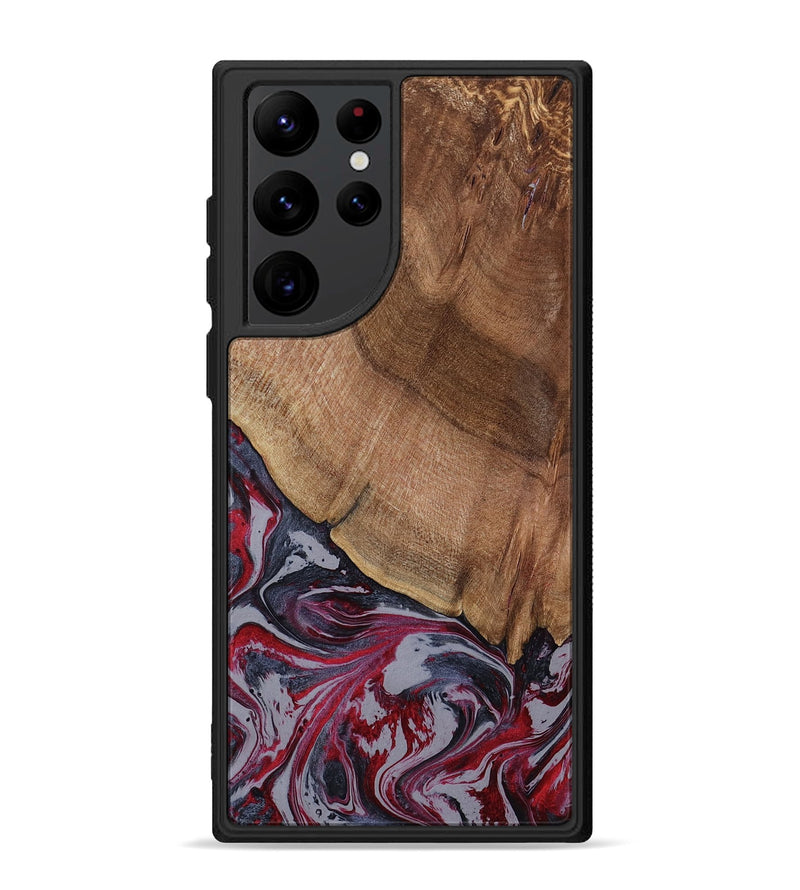 Galaxy S22 Ultra Wood Phone Case - Bellamy (Red, 794074)