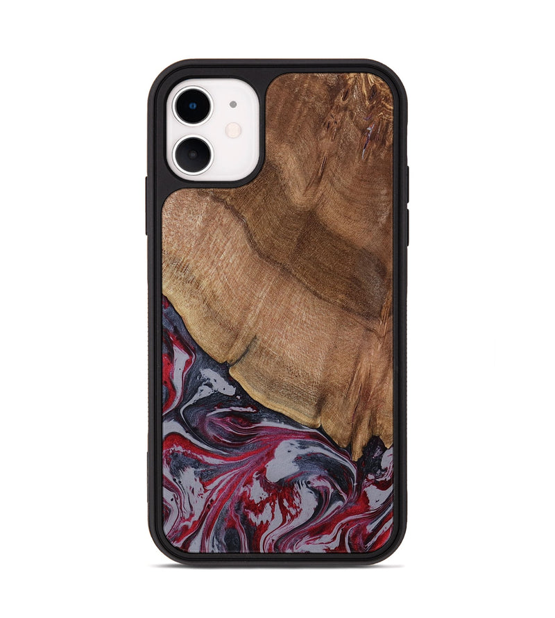 iPhone 11 Wood Phone Case - Bellamy (Red, 794074)