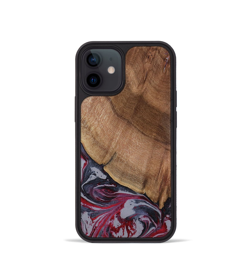 iPhone 12 mini Wood Phone Case - Bellamy (Red, 794074)
