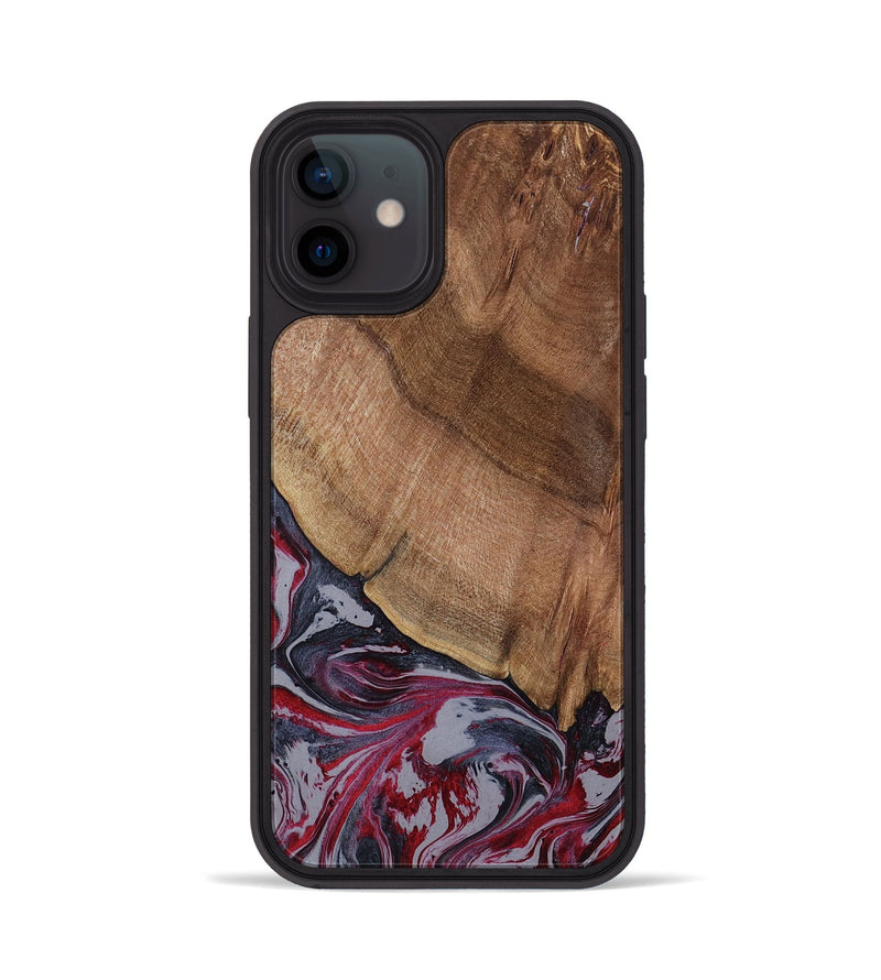 iPhone 12 Wood Phone Case - Bellamy (Red, 794074)