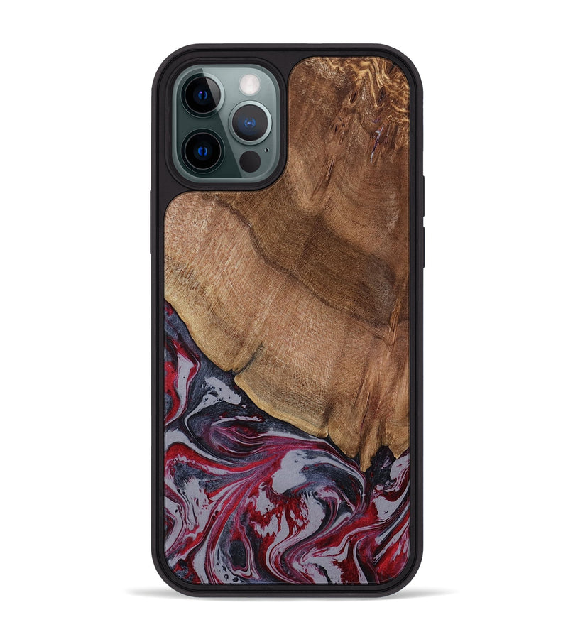 iPhone 12 Pro Max Wood Phone Case - Bellamy (Red, 794074)