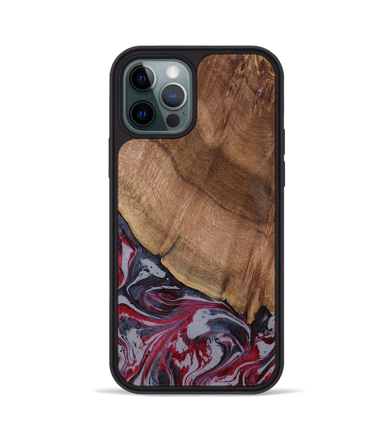 iPhone 12 Pro Wood Phone Case - Bellamy (Red, 794074)