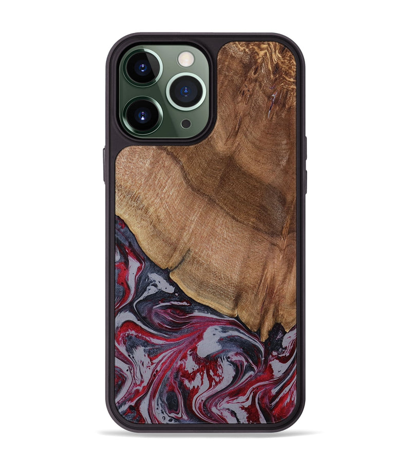 iPhone 13 Pro Max Wood Phone Case - Bellamy (Red, 794074)