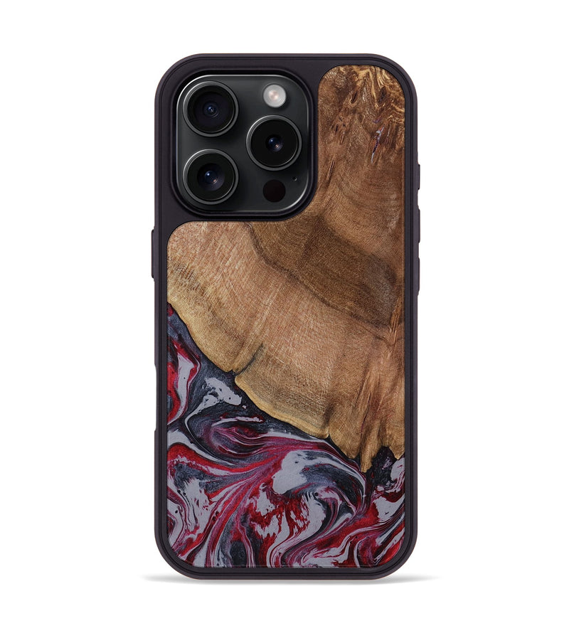 iPhone 16 Pro Wood Phone Case - Bellamy (Red, 794074)