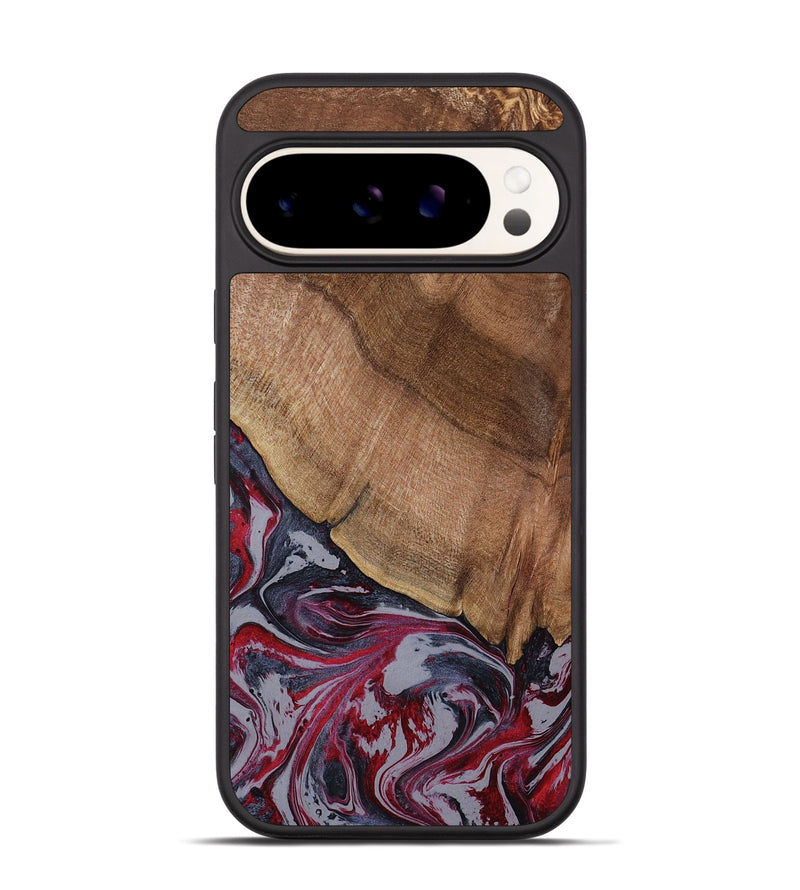Pixel 9 Pro Wood Phone Case - Bellamy (Red, 794074)