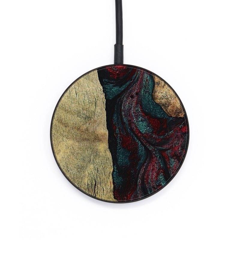 Circle Wood Wireless Charger - Jaydin (Red, 794075)