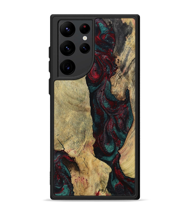 Galaxy S22 Ultra Wood Phone Case - Jaydin (Red, 794075)