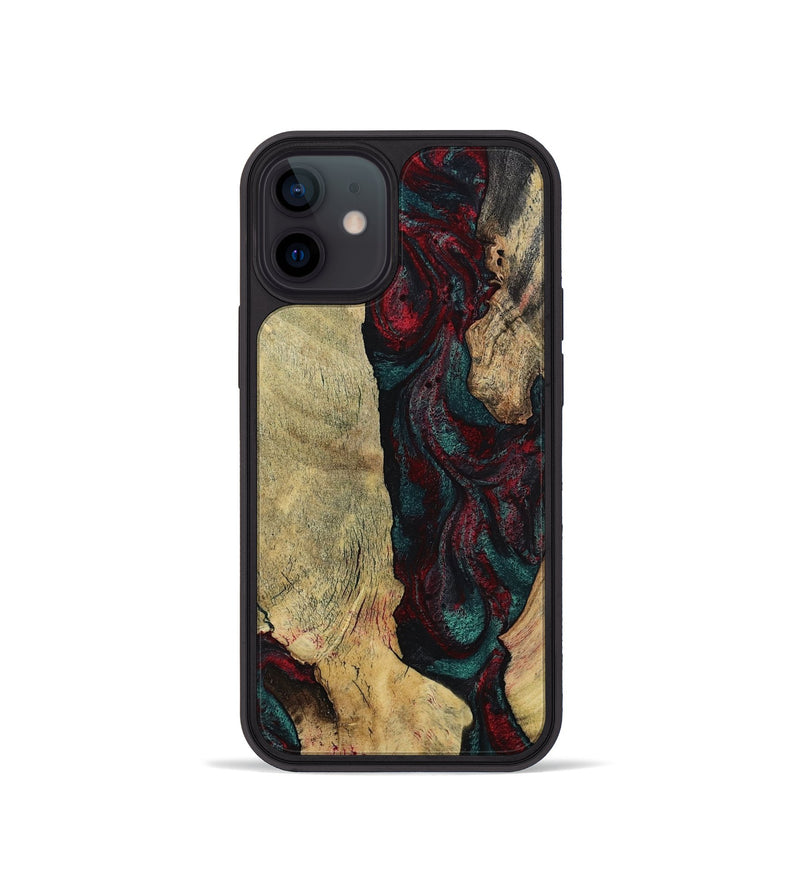 iPhone 12 mini Wood Phone Case - Jaydin (Red, 794075)