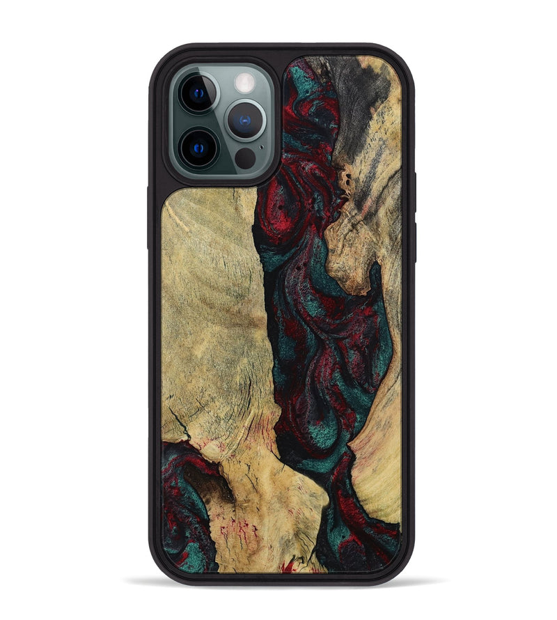 iPhone 12 Pro Max Wood Phone Case - Jaydin (Red, 794075)