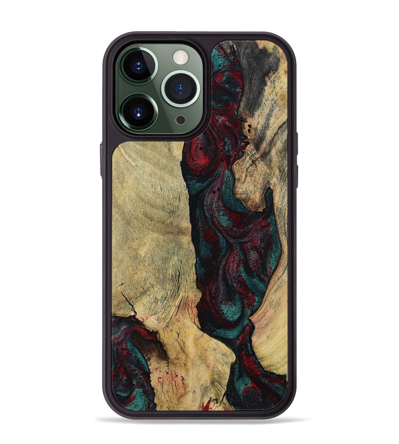 iPhone 13 Pro Max Wood Phone Case - Jaydin (Red, 794075)