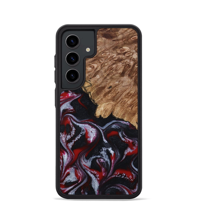 Galaxy S24 Wood Phone Case - Kanisha (Red, 794077)