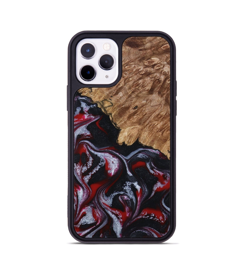 iPhone 11 Pro Wood Phone Case - Kanisha (Red, 794077)