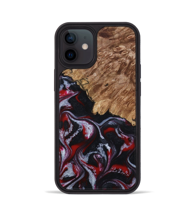 iPhone 12 Wood Phone Case - Kanisha (Red, 794077)