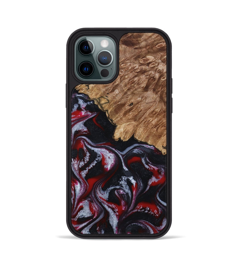 iPhone 12 Pro Wood Phone Case - Kanisha (Red, 794077)