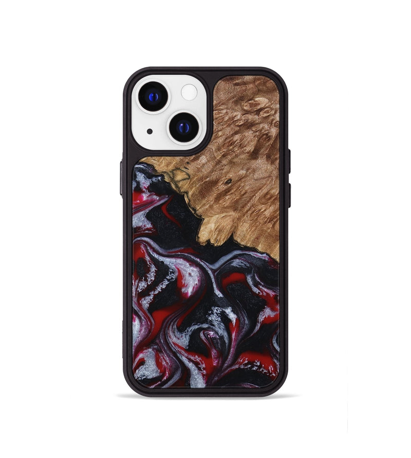 iPhone 13 mini Wood Phone Case - Kanisha (Red, 794077)