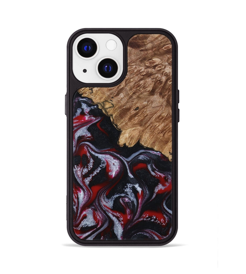 iPhone 13 Wood Phone Case - Kanisha (Red, 794077)