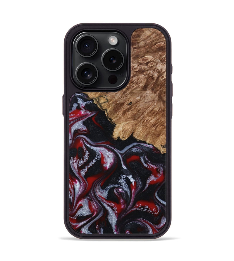 iPhone 15 Pro Wood Phone Case - Kanisha (Red, 794077)