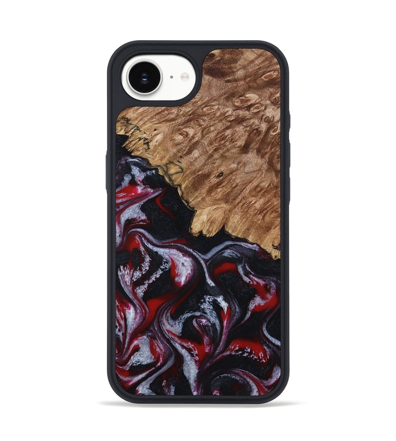 iPhone 16e Wood Phone Case - Kanisha (Red, 794077)
