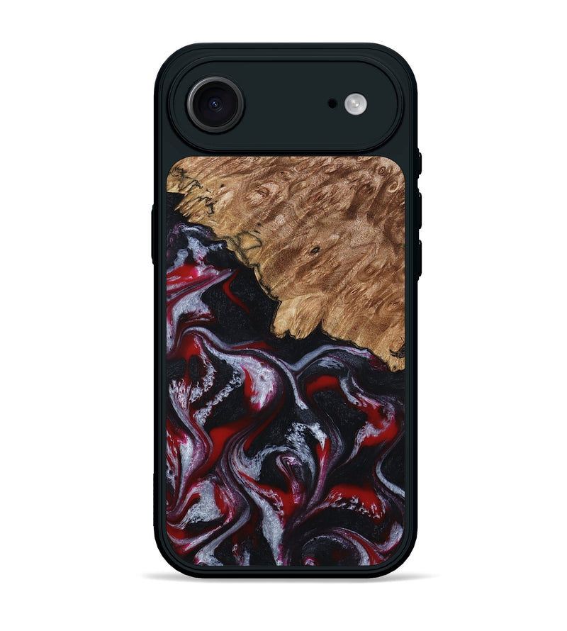 iPhone 17 Air Wood Phone Case - Kanisha (Red, 794077)