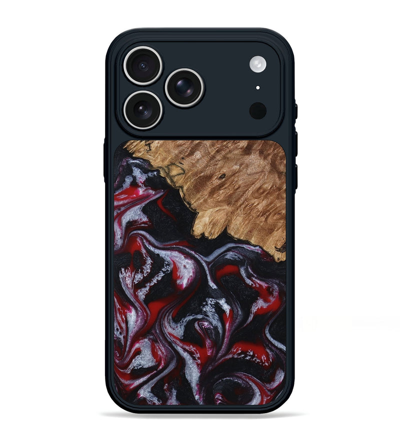 iPhone 17 Pro Max Wood Phone Case - Kanisha (Red, 794077)