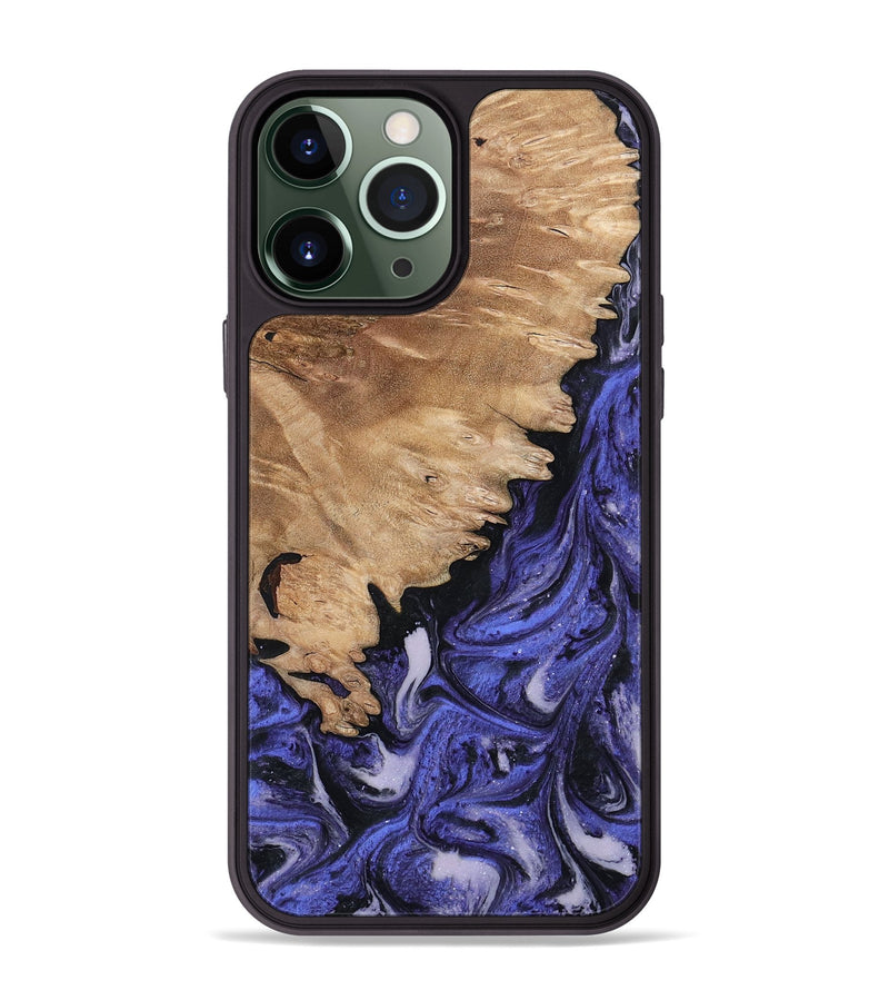 iPhone 13 Pro Max Wood Phone Case - Tamra (Purple, 794096)
