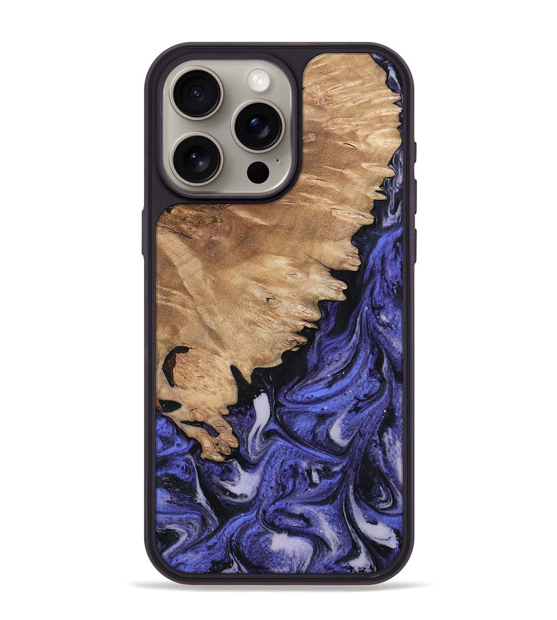 iPhone 15 Pro Max Wood Phone Case - Tamra (Purple, 794096)