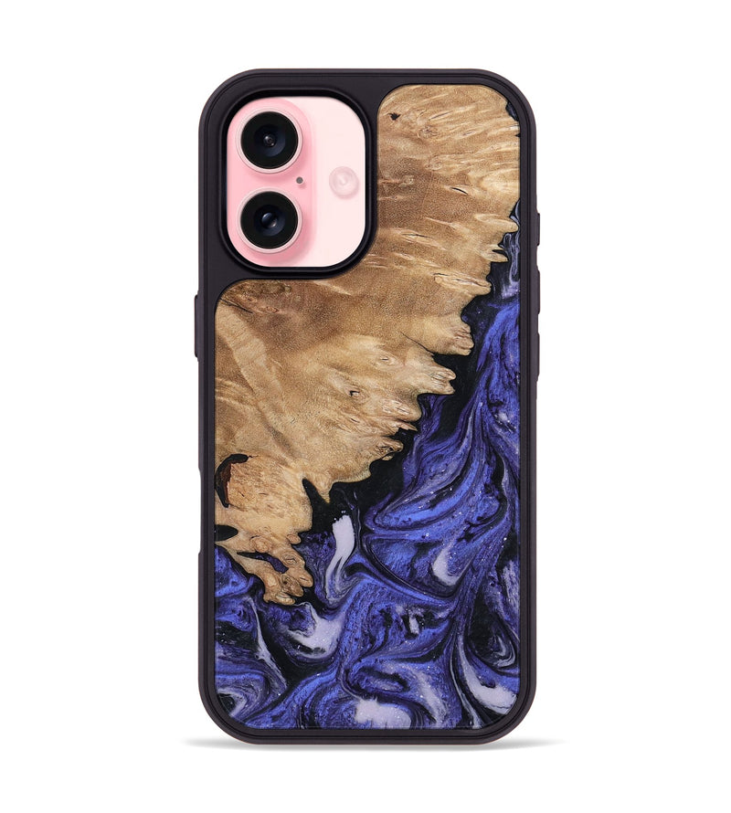 iPhone 16 Wood Phone Case - Tamra (Purple, 794096)