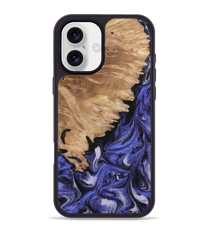 iPhone 16 Plus Wood Phone Case - Tamra (Purple, 794096)