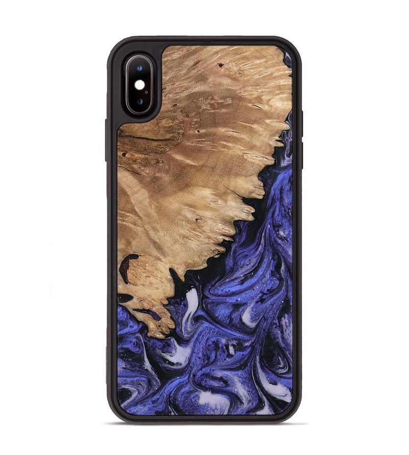 iPhone Xs Max Wood Phone Case - Tamra (Purple, 794096)