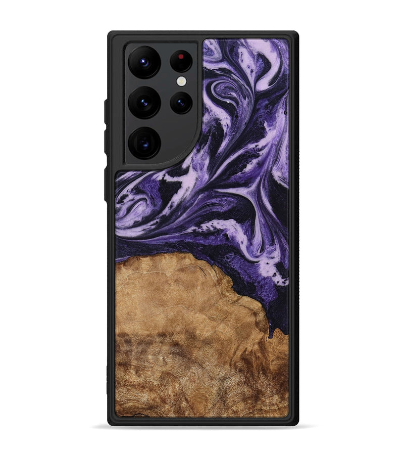 Galaxy S22 Ultra Wood Phone Case - Isom (Purple, 794101)