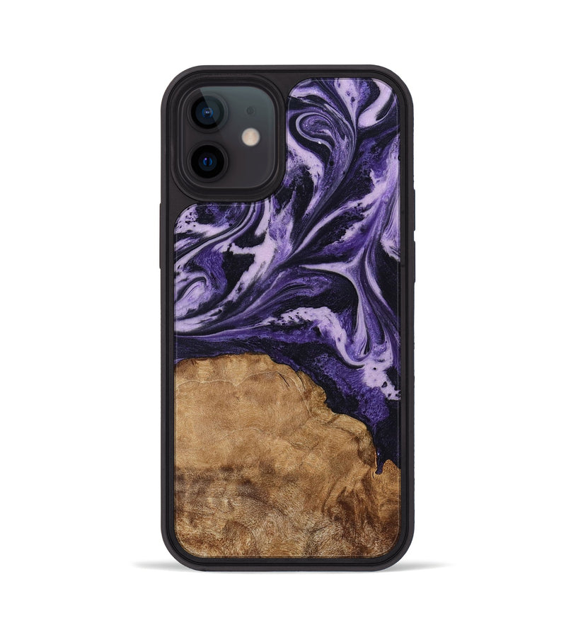 iPhone 12 Wood Phone Case - Isom (Purple, 794101)