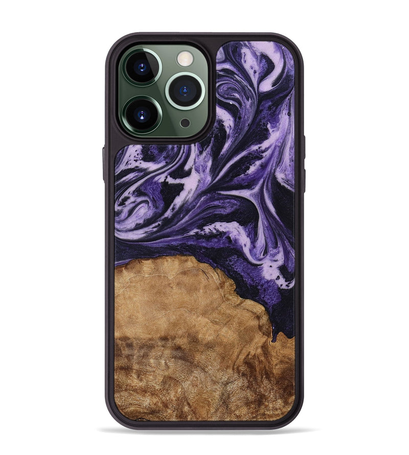 iPhone 13 Pro Max Wood Phone Case - Isom (Purple, 794101)