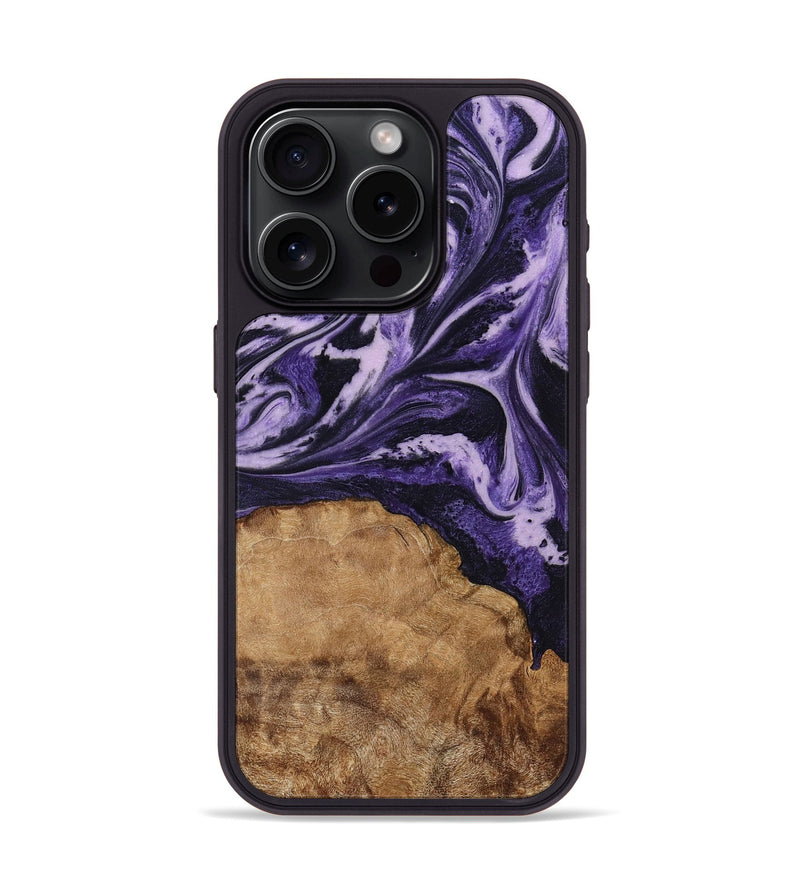 iPhone 15 Pro Wood Phone Case - Isom (Purple, 794101)
