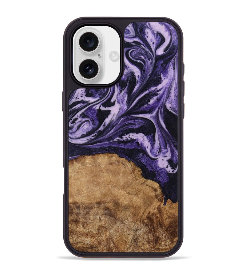iPhone 16 Plus Wood Phone Case - Isom (Purple, 794101)