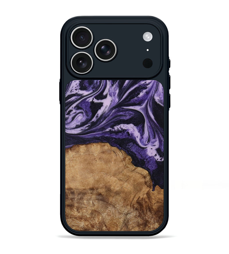 iPhone 17 Pro Max Wood Phone Case - Isom (Purple, 794101)