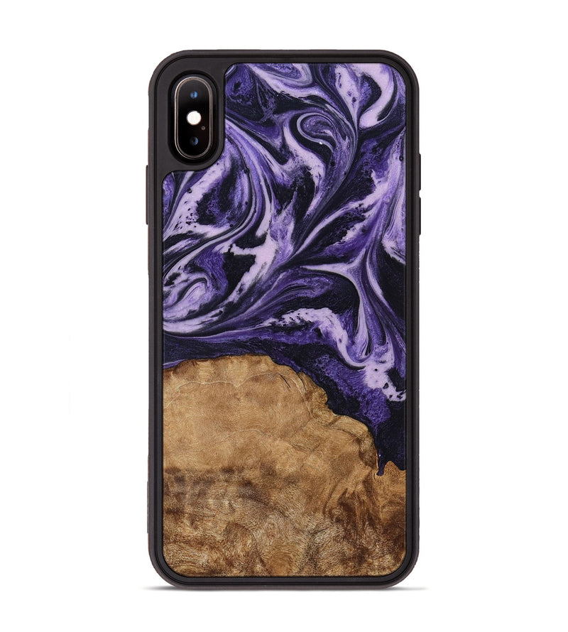 iPhone Xs Max Wood Phone Case - Isom (Purple, 794101)