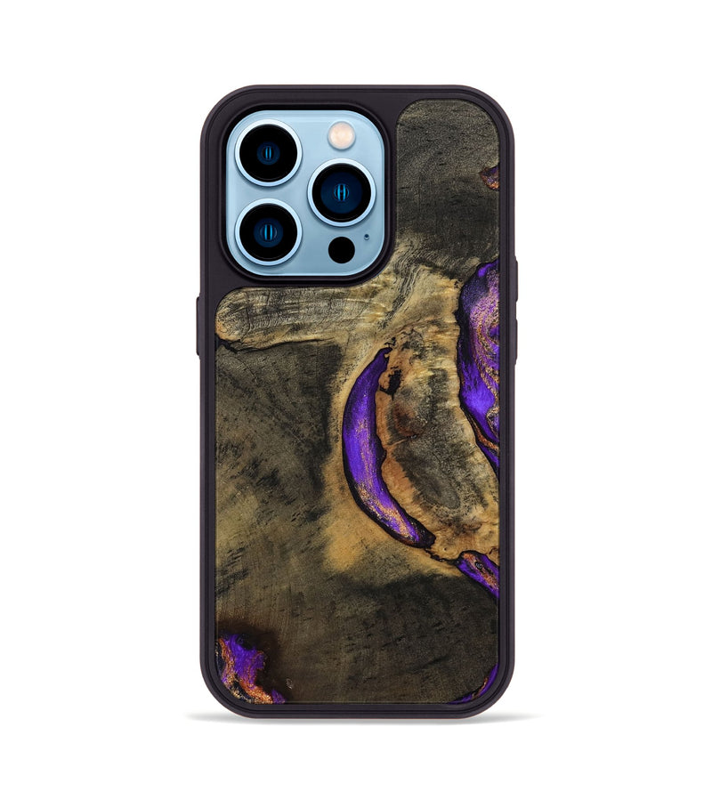 iPhone 14 Pro Wood Phone Case - Callan (Purple, 794102)