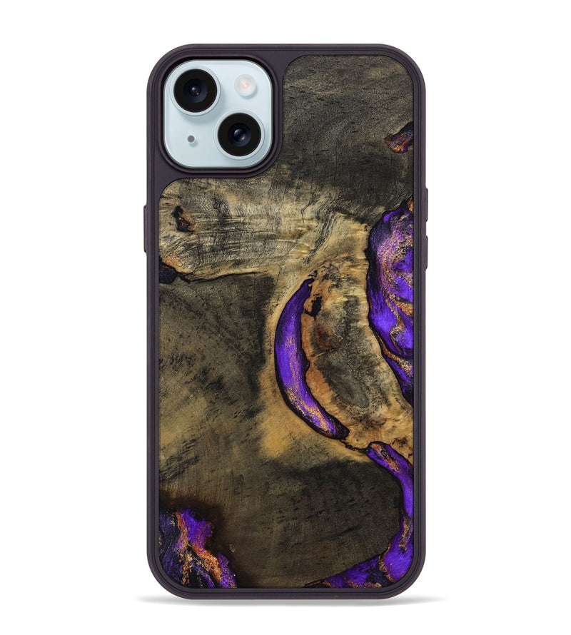 iPhone 15 Plus Wood Phone Case - Callan (Purple, 794102)
