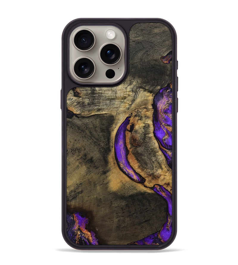 iPhone 15 Pro Max Wood Phone Case - Callan (Purple, 794102)