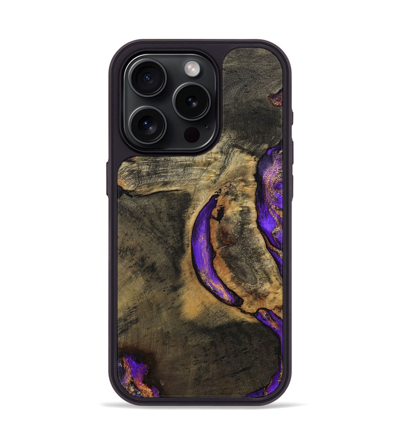 iPhone 15 Pro Wood Phone Case - Callan (Purple, 794102)