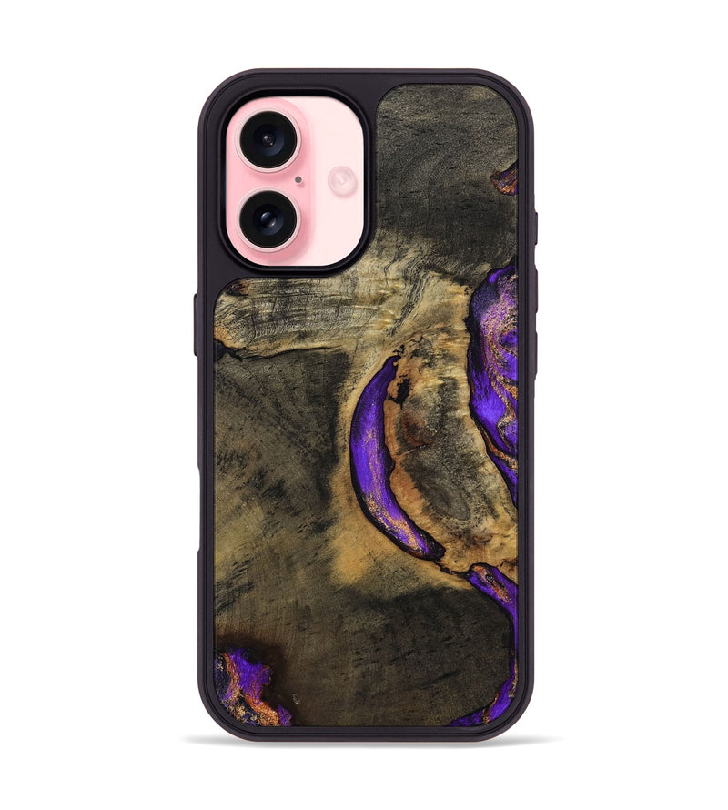 iPhone 16 Wood Phone Case - Callan (Purple, 794102)