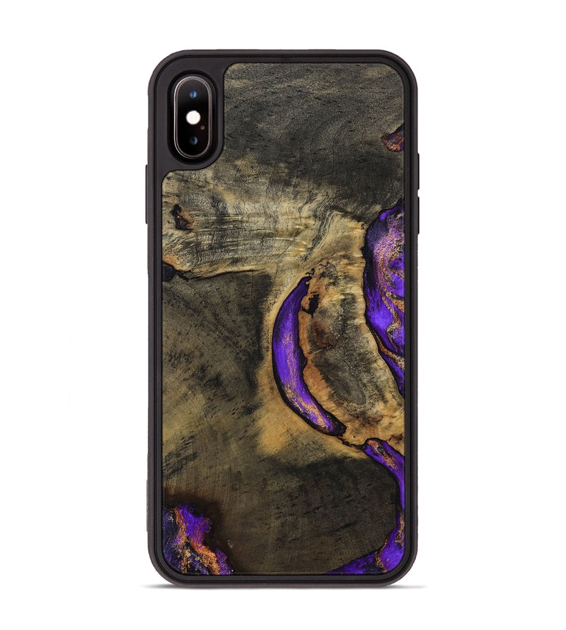 iPhone Xs Max Wood Phone Case - Callan (Purple, 794102)