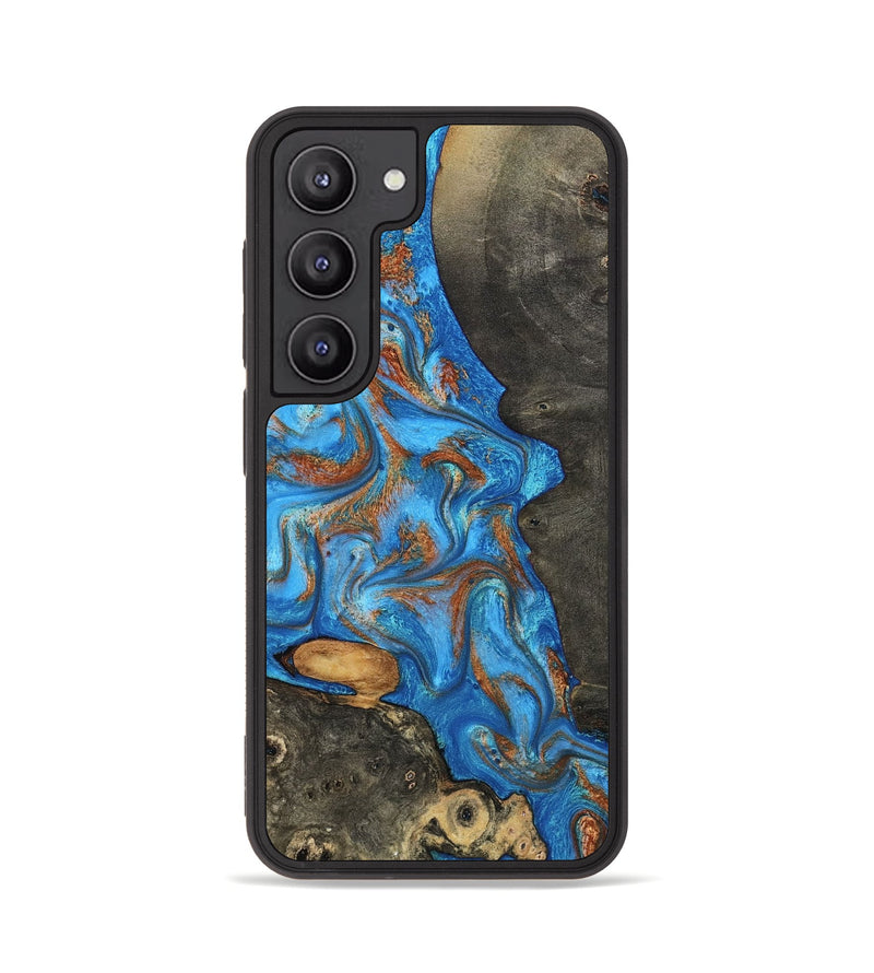 Galaxy S23 Wood Phone Case - Lakelyn (Teal & Gold, 794114)