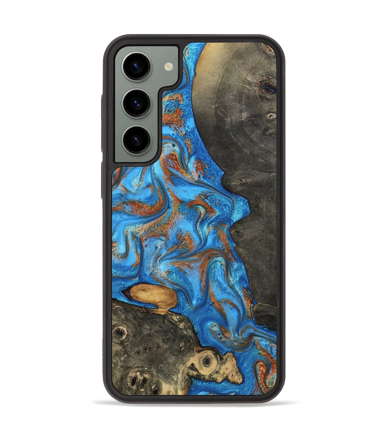 Galaxy S23 Plus Wood Phone Case - Lakelyn (Teal & Gold, 794114)