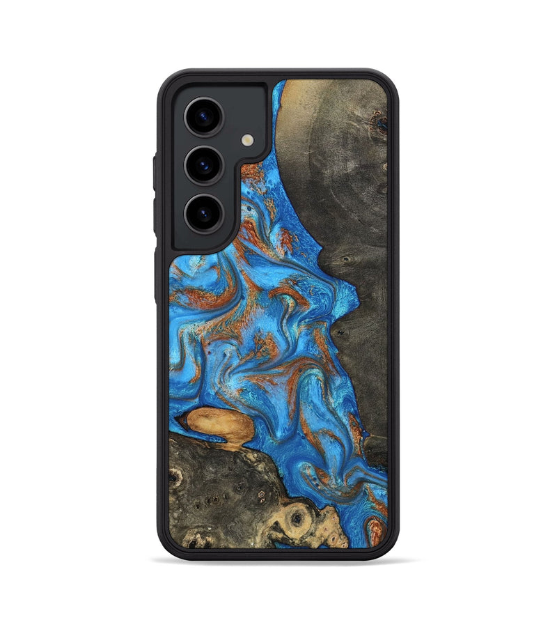Galaxy S24 Wood Phone Case - Lakelyn (Teal & Gold, 794114)