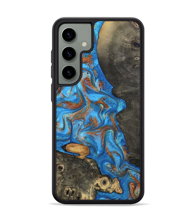 Galaxy S24 Plus Wood Phone Case - Lakelyn (Teal & Gold, 794114)