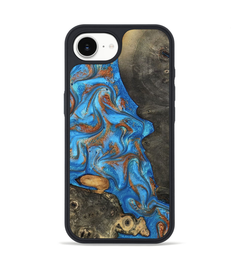 iPhone 16e Wood Phone Case - Lakelyn (Teal & Gold, 794114)